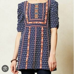 Akemi + Kin Seva Embroidered Tunic, Anthropologie. size medium